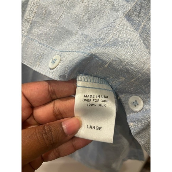 Democracy Silk Button Up - Picture 6 of 6